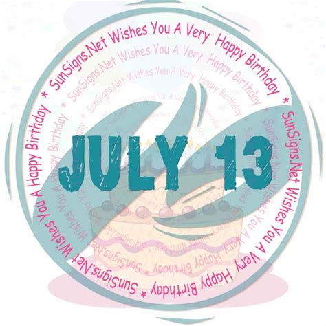 July 13 Zodiac is Cancer, Birthdays and Horoscope - SunSigns.Net