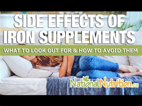 Side Effects of Iron Supplements - National Nutrition Articles