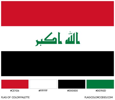 Iraq flag color codes