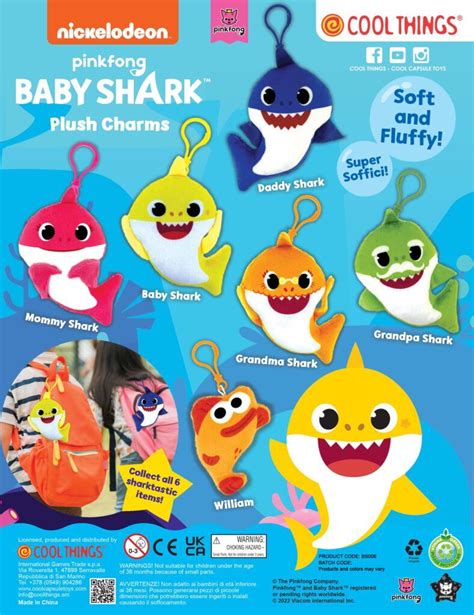 Baby Shark Plush Charms – Cool Things