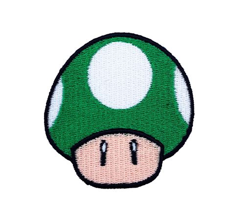 Buy Premier Patches Green Mushroom Patch 1up Embroidered Iron on Badge ...