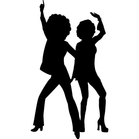 Buy SP12460 Disco Couple Silhouette Dancing Cardboard Cutout Standee ...