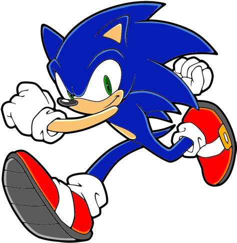 Download Sonic The Hedgehog Clipart Cartoon - Sonic Running Coloring ...