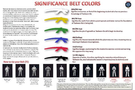 Taekwondo Belt Color Rankings - Colorxml