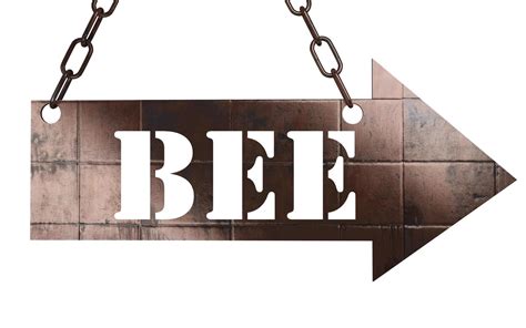 bee word on metal pointer 5985327 Stock Photo at Vecteezy