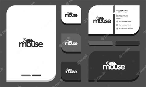 Premium Vector | Mouse Logo Design Template