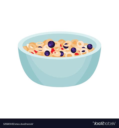 Cereal Bowl Vector at Vectorified.com | Collection of Cereal Bowl ...