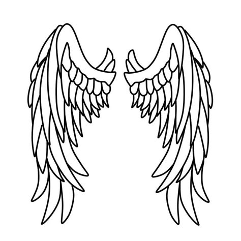 How To Draw Feathered Angel Wings Step By Step