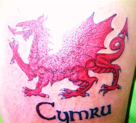 Welsh dragon tattoo by dug490 on DeviantArt