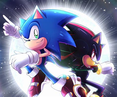 Download Shadow The Hedgehog And Sonic Wallpaper | Wallpapers.com