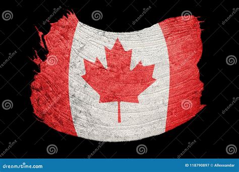 Grunge Canada Flag. Canada Flag with Grunge Texture Stock Illustration ...