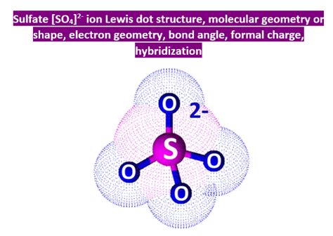 SO42- lewis structure, molecular geometry, and hybridization