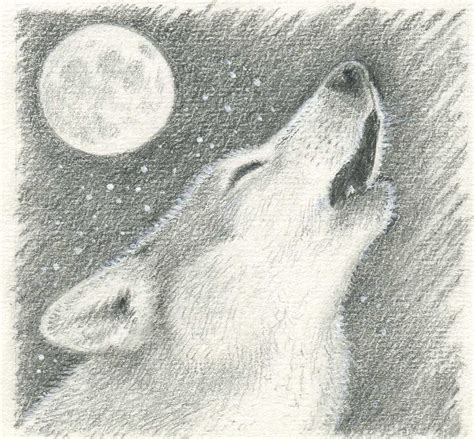 Wolf Howling Moon Drawing - Wolf Howling At Moon Drawing At Getdrawings ...