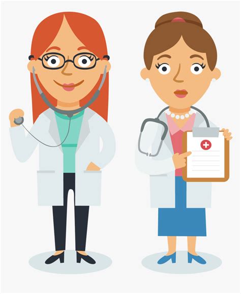 Physician Cartoon Female - Doctor Woman Cartoon Transparent, HD Png ...