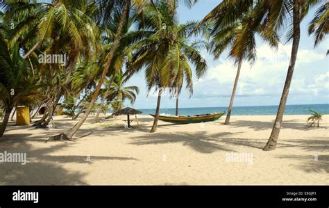 Tropical beach, Victoria Island, Lagos, Nigeria Stock Photo: 74124709 ...