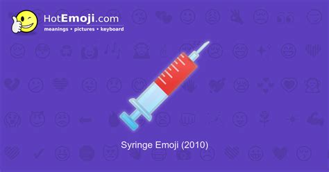 💉 Syringe Emoji Meaning with Pictures: from A to Z