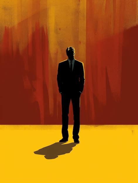 Premium AI Image | businessman silhouette