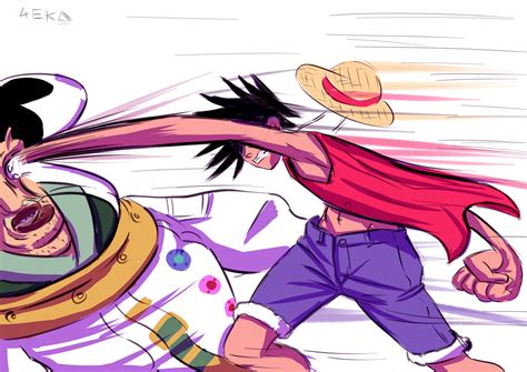 Luffy punches a celestial dragon by Geckoart8 on DeviantArt