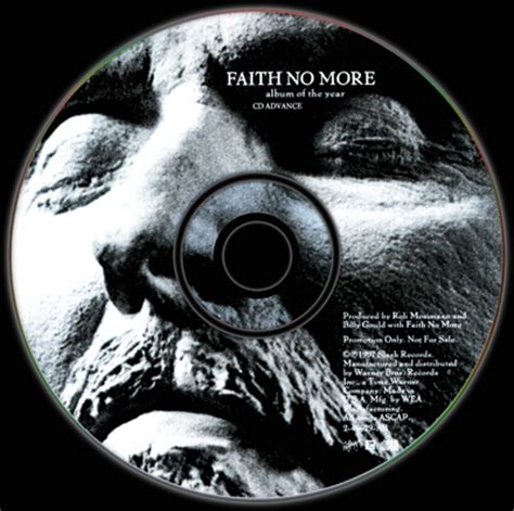 Faith No More Album Of The Year CD USA Promo