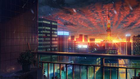 4k Anime City Sunset Wallpapers - Wallpaper Cave