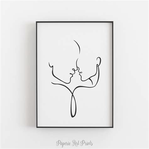 Minimalist Line Drawing Line Art Wall Decor Line Drawing - Etsy