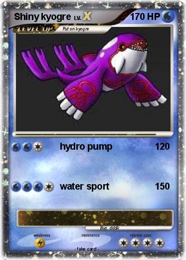 Pokémon Shiny kyogre 17 17 - hydro pump - My Pokemon Card