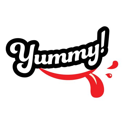 yummy smile typhography vector design 14000459 Vector Art at Vecteezy