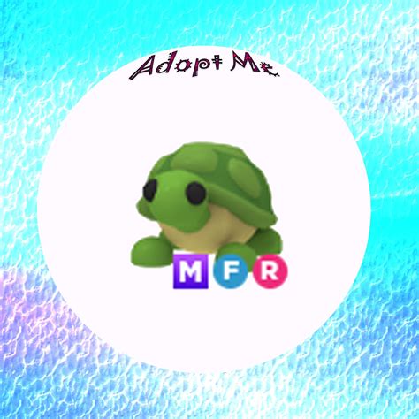 Adopt Me Turtle MFR | Etsy