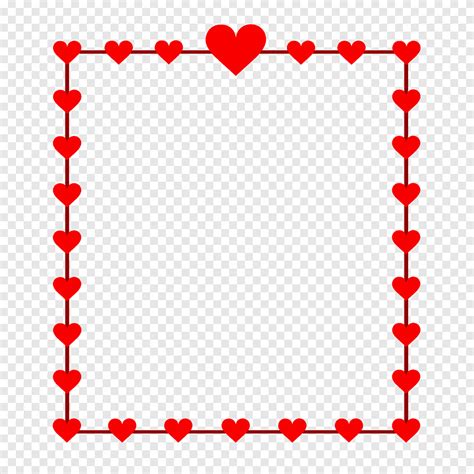 Red Heart Elegant Border