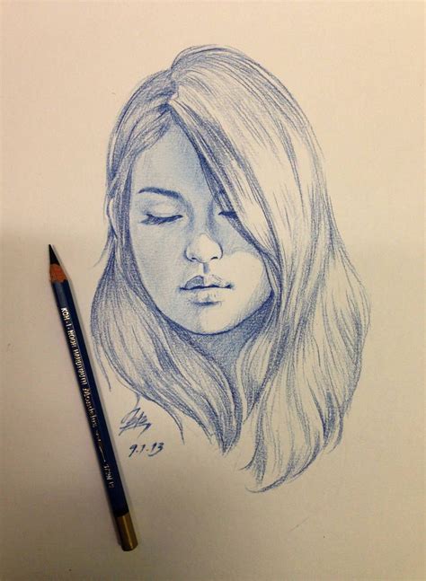 Thinking about you! by chingybta on DeviantArt | Side face drawing ...