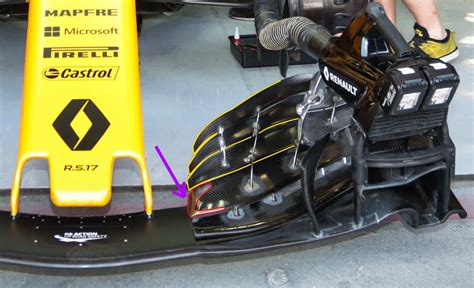 New front wing on Renault R.S.17