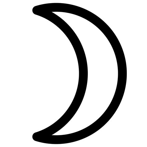 Crescent Moon Symbol - ClipArt Best