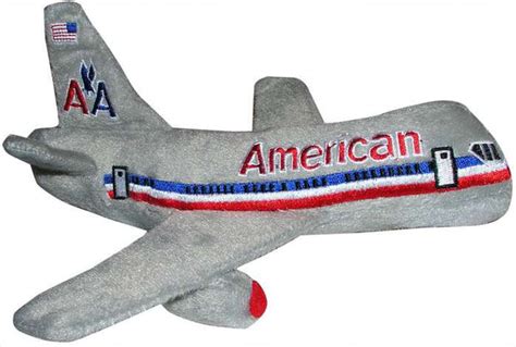 American Airlines Plush Toy Airplane with Sound – Acapsule Toys and Gifts