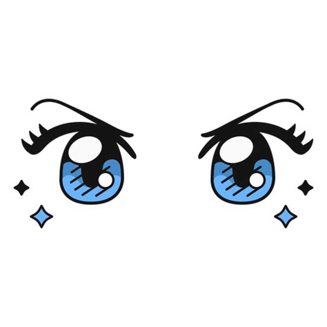 Angry Eyes Anime Stroke Transparent PNG & SVG Vector