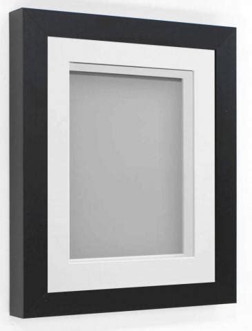 Rickman Box Frame Black 30x20 frame with White mount cut for image size ...