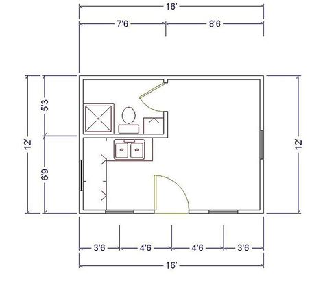 12 X 16 Cabin Floor Plans - floorplans.click