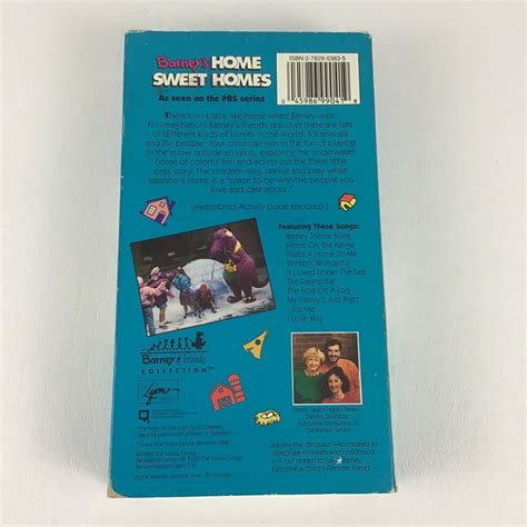 Barney & Friends Collection Sing Along VHS Tape Home Sweet - Etsy