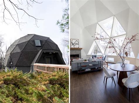 A Geodesic Dome House In Massachusetts Was Given A Contemporary ...