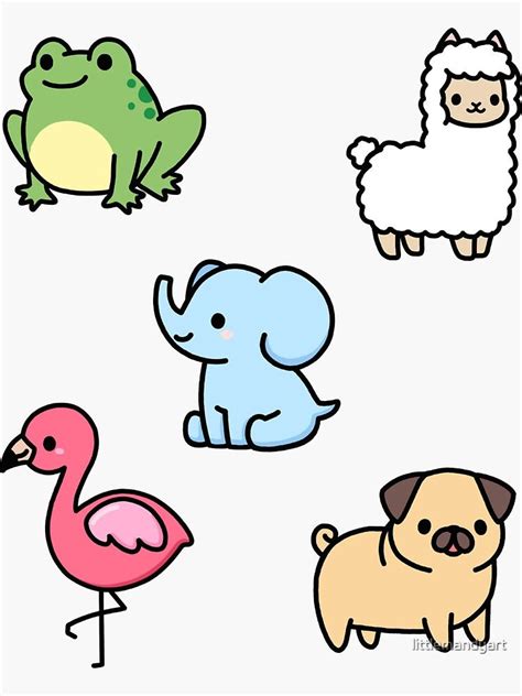 Cute Animal Sticker Pack 4