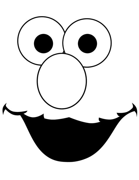 Free Printable Elmo Face Template - ClipArt Best