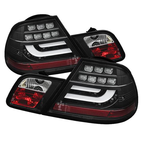 Spyder Black Lightbar Style LED Tail Lights for 2000-2003 BMW 325i ...