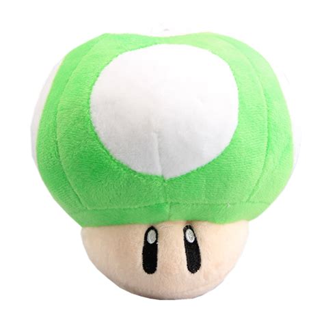 uiuoutoy Super Mario Green 1-Up Mushroom Stuffed Plush 6'' - Walmart.com