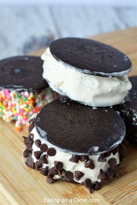 Homemade Ice Cream Sandwiches - Quick and Easy Ice Cream treat