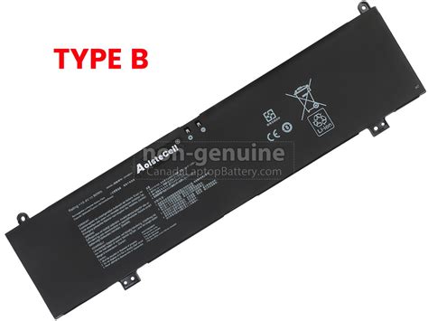 Asus Rog ZEPHYRUS M16 GU603ZM-K8016W long life replacement battery ...