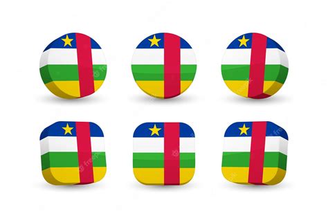 Premium Vector | Central african republic flag 3d vector illustration ...