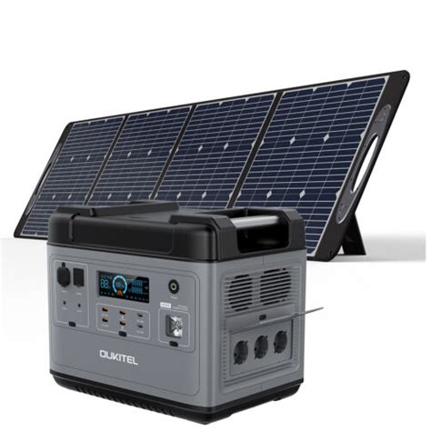 2000W Portable Power Station Solar Generator Battery W/200W Solar Panel ...