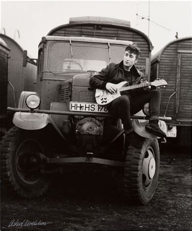 Beatles - Astrid Kirchherr Signed Large Format Photograph of John ...