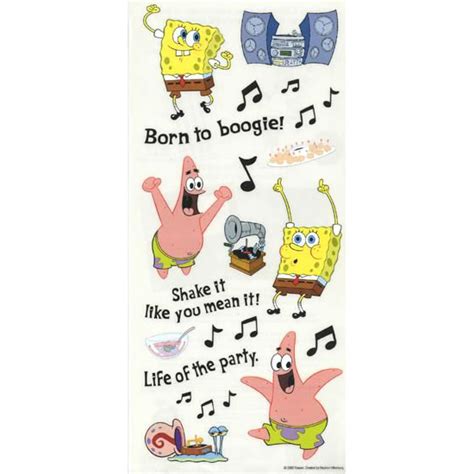 SpongeBob Dance Party Sticker, Sandylion – scrapbookoutlet.net