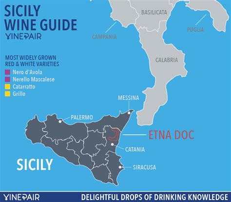 Wine Regions Of Sicily Map