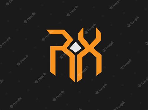 Premium Vector | Rx logo design